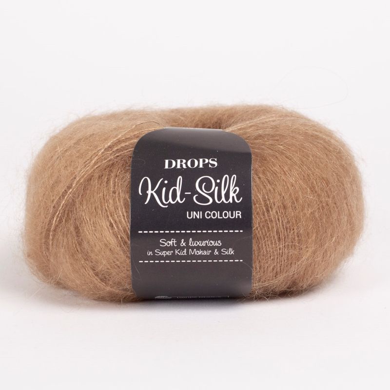 DROPS Fluffy Mohair Kid Silk Knitting Yarn Wool 2 Ply Lace